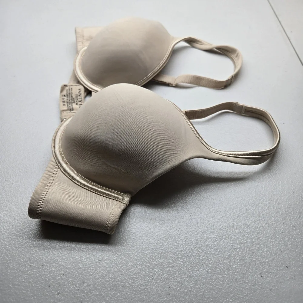 Vanity Fair Women Bra 34C Beige‎ 75335 T Shirt Underwired Convertible